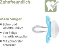 MAM 83818711, MAM Schnuller 2er Pack Original - Silikon 0-6 M - Blau