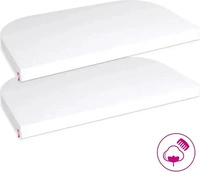 Babybay 160580, Babybay Spannbetttuch 2er Pack Deluxe aus Jersey f&uuml;r Beistellbett