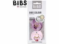 Bibs 110220, Bibs Schnuller - Colour 2er Pack - Baby Pink / Lavender - Gr. 0-6 M