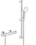 Grohe Grohtherm 800 Thermostat-Brausebatterie Brausegarnitur 600 mm 34565002