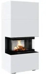 Kamineinsatz Easy Box NBC 7 kW Stahl Weiss 3 Scheiben Ofen Kamin Heizeinsatz