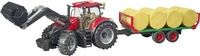 Bruder 03198, Case IH Optum 300CVX mit Frontlader und Ballentransportanh&auml;nger Modell