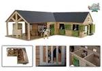 Pferdestall mit 4 Boxen und Waschplatz Modell von Kids Globe 1:24
