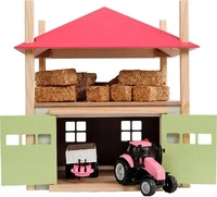Kids Globe 610085, Heuschober mit Abstellraum pink Modell von Kids Globe 1:32