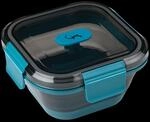 LURCH Frischhaltebox Silikon 500 ml Petrol &ndash; Faltbar und Auslaufsicher - Lunchbox