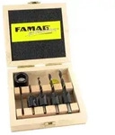 FAMAG Bohrer-Senker-Satz 5-teilig im Holzkasten