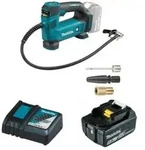 Makita Akku-Kompressor DMP180-SET2 inkl. 18 V / 5,0 Ah Akku & Ladeger&auml;t