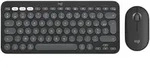 LOGITECH Pebble 2 Combo for Mac schwarz/grau, Logi Bolt, USB/Bluetooth, US