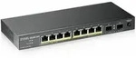 ZYXEL GS1100 Desktop Gigabit Switch, 8x RJ-45, 2x SFP, PoE+, V2