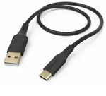 HAMA Ladekabel "Flexible", USB-A - USB-C, 1,5 m, schwarz