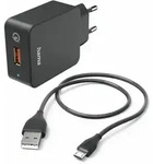 HAMA Schnellladeger&auml;t mit Ladekabel Micro-USB, Qualcomm