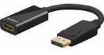 GOOBAY DisplayPort/HDMI Adapterkabel 1.2, vergoldet, 0.1 m, Schwarz -