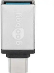 GOOBAY Adapter USB-C auf USB A 3.0, silber, Silber - USB-C-Stecker - USB 3.0-Buchse