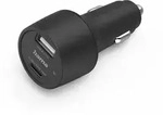 HAMA Kfz-Ladeger&auml;t, USB-C (PD/QC) + USB-A, 30 Watt im Display