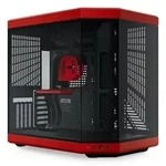 HYTE Y70 Red, rot/schwarz, Glasfenster