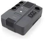 DIGITUS All-in-One USV, 800VA/480W, LED 12V/9Ah x1, 4x CEE 7/7,3x IEC C13, USB,...