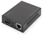 DIGITUS Gigabit Ethernet PoE+ Medienkonverter, SFP SFP offener Slot, 802.3at, 30W,