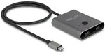 DELOCK USB 10 Gbps USB Type-C Switch 2 auf 1 bidirektional 8K