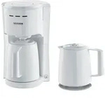 SEVERIN KA 9309 Filterkaffeeautomat, 2x Thermokanne, 1000 W, 8 Tassen, weiss