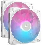 CORSAIR iCUE LINK RX140 RGB Starter Kit, wei&szlig;, LED-Steuerung, 140mm, 2er-Pack