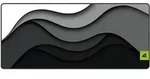 SHARKOON Skiller SGP30 XXL D5, Gaming Mouse Mat, schwarz/wei&szlig;