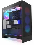 NZXT H7 Flow RGB (2024) Matte Black, schwarz, Glasfenster
