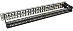 INLINE Patchfeld Cat,6A 48-fach, Keystone Snap-In Leerblech, 48,26cm (19"), 1HE,