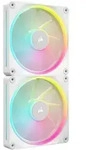 CORSAIR LX Series iCUE LX140 RGB Fan Starter Kit, wei&szlig;, LED-Steuerung, 140mm,
