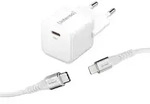INTENSO Power Adapter W30C GaN inkl. USB-Kabel C315L Nylon 1,5m