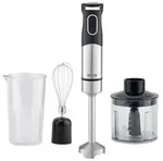 SILVA-HOMELINE SMS 6502 Stabmixer, 700 W, Zerkleinerer, Schneebesen, Mixbecher,