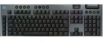 LOGITECH G915 X Lightspeed, schwarz, LEDs RGB, GL TACTILE, USB/Bluetooth, US