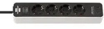 BRENNENSTUHL Ecolor mit USB-Ladefunktion, 4-fach, 2x USB-C, mit Schalter, 1.5m,