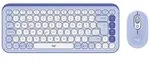 LOGITECH POP Icon Combo, Lilac & Off-White, Logi Bolt, USB/Bluetooth, CH