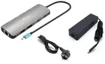 I-TEC USB-C Metal Nano 2x Display Docking Station + Power Delivery 100W, inkl.