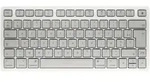 CHERRY KW 7100 Mini BT for Mac, wei&szlig;/grau, Bluetooth, FR