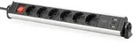 DIGITUS 6-fach Office Steckdosenleiste 3x USB 2xUSB-A +1xUSB A, Ein/Aus Schalter,