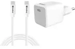 SANDBERG USB-C 20W Charger EU + USB-C-Kabel wei&szlig;