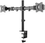 INLINE Tischhalterung, f&uuml;r 2x TFT/LCD/LED bis 68cm (27"), max, 2x8 kg