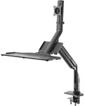 INLINE Workstation-Tischhalterung mit Lifter, beweglich, bis 81cm (32") / 9kg