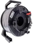 INLINE Netzwerk-Kabeltrommel Outdoor, Cat,6A PUR RJ45, 90m, schwarz