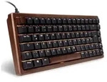 SHARKOON Skiller SGK50 S3 Wood PBT, schwarz, LEDs RGB, hot-swap, Gateron G Pro 3.0