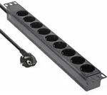 INLINE 19" Steckdosenleiste, 9-fach Schutzkontakt