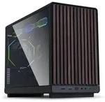 LIAN LI DAN Cases A3-mATX Wood Edition Black Glas