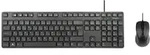 TARGUS Full sized Wired Keyboard and Mouse Combo, schwarz, USB, ES