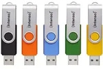 INTENSO Office Line Multipack mehrfarbig 64GB, USB-A 3.0, 5er-Pack