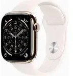 APPLE Watch Series 11 GPS + Cellular 42mm Goldenes Titan Case mit Hellrosa