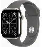 APPLE Watch Series 11 GPS + Cellular 42mm Nat&uuml;rliches Titan Case mit Steingrau