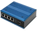DIGITUS Industrieller 4+1-Port Gigabit Ethernet PoE Switch Unmanaged, 4