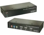 LINDY 50m Cat.6 DVI-D Single Link, USB & Audio KVM Extender