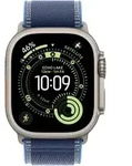 APPLE 49mm Blau/Hellblau Trail Loop - M/L - Schwarzes Titan-Finish